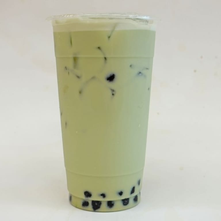 Savor our matcha milk tea